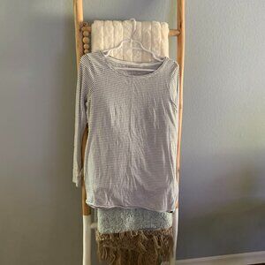 Large Pure and Good Long Sleeve Striped Shirt